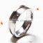 Tungsten Carbide 8mm Silver Mutiple Grooves Brick Style Wedding Engagement Band Ring for Men