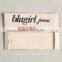 Fashionable silk screen printing logo cotton size label tags