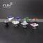 1 inch zinc base oil rubbed bronze square clear crystal knobs