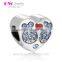 X141 Bali Wedding I Love You Letter Fishes Red Heart Blue Stone Animal Charm