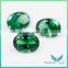 Synthetic sapphire Nanosital #2092 color green oval cut for sale