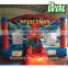 2016 Hot indoor inflatable play center,0.5mm PVC cool bouncy castles, commercial colourful castles