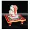 Chowki Ganesha painting marble artist home decor All Purpose gift art and craft Choki Ganpati Hindu