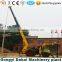 New type tractor crane with drilling equipment well working for pole hole drilling