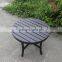 Wooden furniture outdoor aluminum table plastic tabletop