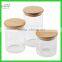 Custom Glass Storage Jar Wood Lid Wooden Lid