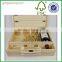 wooden wine box of six bottle ,wooden gift boxes for wine glasses