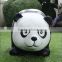 Life Size Cute Cartoon Fiberglass Panda Statues for park
