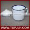 Blank coated customed logo printing enamel coffee mugs