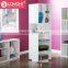 2016 new deign wooden revolving book rack display mdf wood Revolving Bookcase