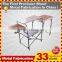New Aluminium Portable Grill Folding Camping Kitchen Table with windproof Iron