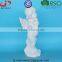 White Glazed Ceramic Standing Angel for Christmas Decor and Home Decor