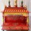 Hand Painted Wooden Temple With 2 Drawers