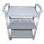 3 Shelf grey Service Cart cleaning trolley 07101*02