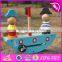 New Design Pirate Toy Wooden Stacking Balance Blocks for Kids W11F056