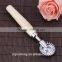 Factory price top quality hot sale wood handle stainless steel material pizza cutter