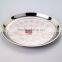 10" decoration custom serving tray fashion stainless steel plate fruit plate
