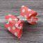 plastic bow flower clip wtih rhinestone center for kids hair accessories