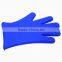 Heat Resistant Silicone Barbeque Gloves / Recycle Waterproof Oven Mitt for Charcoal Grill, Baking, Cooking