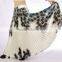 High quality peacock printed pleated tribal belly dancing skirt