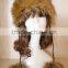 winter Imitation rabbit fur prevent the wind and snow flat-top cap Russia faux fur hat
