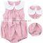 Wholesale Children's Boutique Clothing Fashion Infant Newborn Jumpsuit Baby Clothes Summer Kid Clothing Plain Baby Rompers
