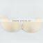 V shape front buckle push up adhesive bra with pad