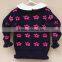 Best-selling Kids Girls Ruffle Frill Bottom Flower Knitted Pullover Sweater