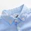 S33473W Hot Sale Children Boys Shirts Cotton 100% Solid Kids Embroidery Shirts