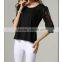 European and American style large size look slim chiffon fashion summer latest loose t shirt