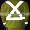 80% polyester 20% cotton fleece hi vis safety sweatshirt with heat-applied reflective tape meet CSA Z96 requirement