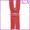 hot-selling #5 strong plastic zipper with strong teeth with different color,size,plastic zipper bags or zip