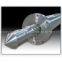 gas vented screw and barrel for extruding machine