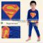 Hot selling Super-man Pajamas kids pajamas wholesale Superhero costume sleepwear for children