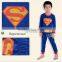 Wholesale Super-man sleepwear children pajamas Superhero costume sleepwear for children