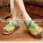 poeny button homemade linen sandals comfortable fisherman shoe folk slippers/Chinese ethnic flavor casual linen shoes