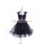 PF003 dress up girls play light purple flower girl dress rose flower fancy dress