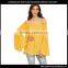 Women lady blouse Off Shoulder Pleated Ruffle Sleeve Blouse Top