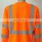 Apparel t-shirts oem service breathable	100% polyester high visibility orange competitive price o neck polo shirt