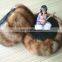 Musquash round fur hat flatcap with Russian style