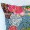 16" Kantha work Cushion Pillow Cover Throw kantha Handmade Embroidery Work Home Decorative Traditional ethnic decor