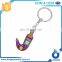 Custom Design Cities Custom Metal Plain Key Rings Zinc Alloy Chain Color Keychain