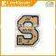 Fashion letter S design embroidered patch for clothing
