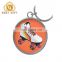 Custom Metal Roller Skates Shoes Shaped Theme Keychain For Gifts