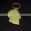 Custom Shiny Gold Color Metal Keychain Key Ring Key Holder