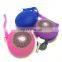 Women Gender Round Key Bags Customized Plain Silicone Coin Purse Wallets