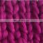 China wholesale solid dyed chunky 100% acrylic roving yarn for hand knitting and crochet
