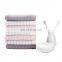 100% Cotton Custom White Fancy Daily Necessities Rhombus Pattern Soften Hand Face And Bath Towels