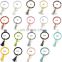 PU Leather Key Chain Women Circle Tassel Bracelet Wristlet Keychains Girl Key Ring Wrist 35colors