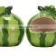 Apple shape Hamster cool sleeping ceramic nest for Summer Mini Cool Hideout for small animals